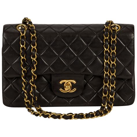 chanel bag black gold|chanel purses black original.